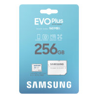 CARD 256GB Samsung Evo Plus microsdxc UHS-I U3 inkl. SD Adapter