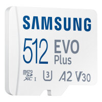 CARD 512GB Samsung EVO PLUS microsdxc UHS-I U3 inkl. SD Adapter