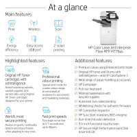 FL HP LaserJet Enterprise Flow MFP M776zs Farblaser-Multifunktionsdrucker 1750 Blatt USB 2.0 LAN Wi-Fi USB 2.0