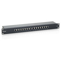 Equip Patchpanel 16x RJ45 Cat6 19" FTP 1HE ISO/IEC...