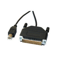 ROLINE Konverter Kabel Parallel nach USB 25Pol Sub-D auf...