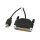 ROLINE Konverter Kabel Parallel nach USB 25Pol Sub-D auf USB Typ-B 1,8m