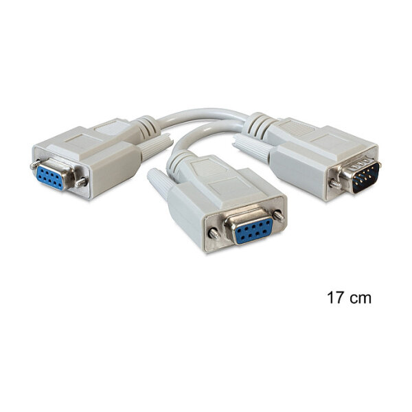 Seriell Kabel Delock D-Sub9 -> 2x D