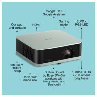 (1920x1080) Epson EF-61G 3LCD-Laserprojektor 16:09 700-Lumen Ice Green