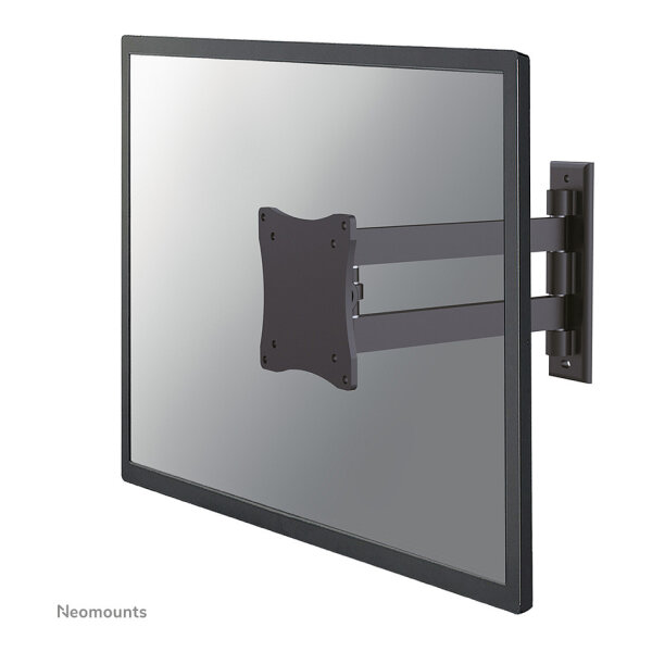Wandhalterung mit zwei Drehpunkten für Flachbildschirme bis 27" (69 cm) 15KG FPMA-W820BLACK Neomounts