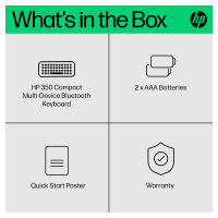 HP 350 Compact Multi-Device Bluetooth Weiß