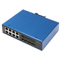 Digitus 8+4P 10G Uplink Industrial Gigabit Ethernet PoE...