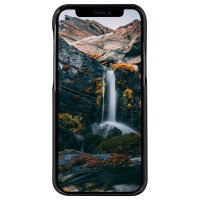 dbramante1928 New York - Flip-Hlle fr Mobiltelefon - 2-in-1 - Vollnarbenleder - Night Black - fr Apple iPhone 11, XR