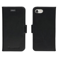 dbramante1928 Lynge - Flip-Hlle fr Mobiltelefon - genarbtes Leder - Schwarz - fr Apple iPhone 6, 6s, 7, 8, SE (2. Gen)