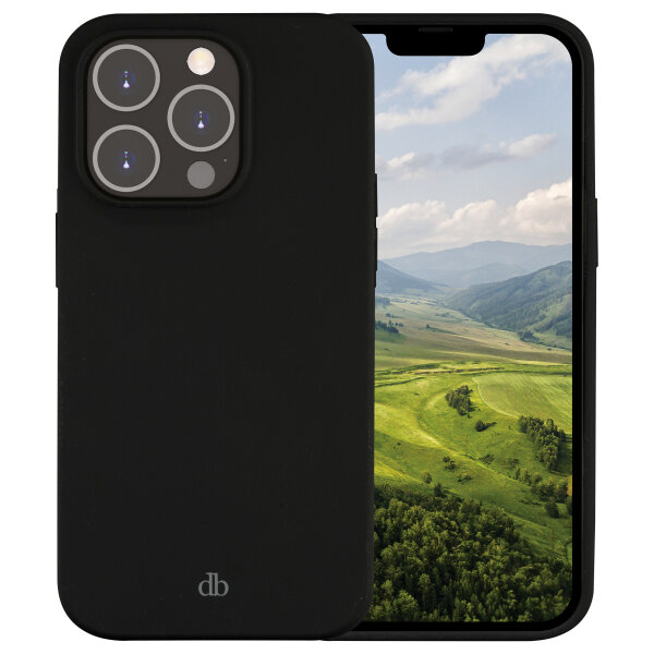 dbramante1928 Costa Rica - Hintere Abdeckung fr Mobiltelefon - Silikon - Night Black - fr Apple iPhone 14 Pro