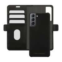 dbramante1928 Lynge - Flip-Hlle fr Mobiltelefon - genarbtes Leder - Schwarz - fr Samsung Galaxy S21+ 5G