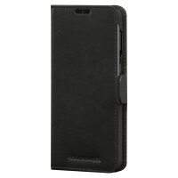 dbramante1928 Lynge - Flip-Hlle fr Mobiltelefon - genarbtes Leder - Schwarz - fr Samsung Galaxy S21+ 5G