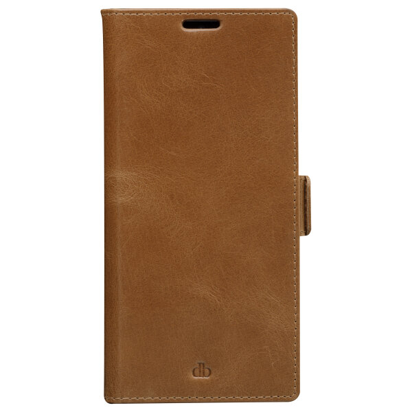 dbramante1928 Copenhagen Slim - Flip-Hlle fr Mobiltelefon - genarbtes Leder - Hellbraun - fr Samsung Galaxy S22 U