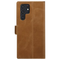 dbramante1928 Copenhagen Slim - Flip-Hlle fr Mobiltelefon - genarbtes Leder - Hellbraun - fr Samsung Galaxy S22 U