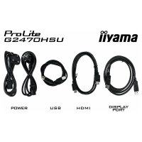 IIYAMA 60.5cm (24") G2470HSU-B6 16:9 HDMI+DP+USB IPS bl.
