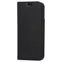 dbramante1928 - Flip-Hlle fr Mobiltelefon - recyceltes Kunstleder - Schwarz - fr Apple iPhone 13 Pro Max
