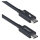 Thunderbolt-Kabel 80Gbps/120Gbps (5) 1m black