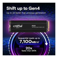 M.2 Crucial P310 Gen4 2280 4TB NVMe PCIe M.2 SSD mit...