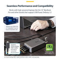 StarTech 4 Port USB C GaN Ladegerät 240W PD 3.1 Silber