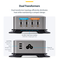 StarTech 4 Port USB C GaN Ladegerät 240W PD 3.1 Silber