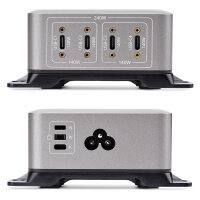StarTech 4 Port USB C GaN Ladegerät 240W PD 3.1 Silber