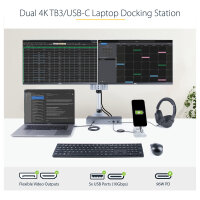 D StarTech TB3/USB-C DOCK - DUAL DP/HDMI