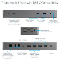 D StarTech TB3/USB-C DOCK - DUAL DP/HDMI