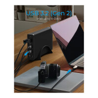 3.2 2,5"+3,5" SATA3 HDD/SSD USB Typ-C m.Hub