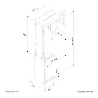 Neomounts Universeller PC-Halter 30KG CPU-D100BLACK