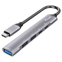 Equip Dock USB-C->1xUSB-C.1xUSB3.0.2xUSB2.0.100WPD 15cm si