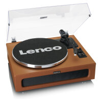 Lenco LS-430 Plattenspieler 4x Lautsprechern BT braun