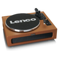 Lenco LS-430 Plattenspieler 4x Lautsprechern BT braun