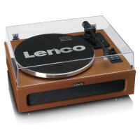Lenco LS-430 Plattenspieler 4x Lautsprechern BT braun