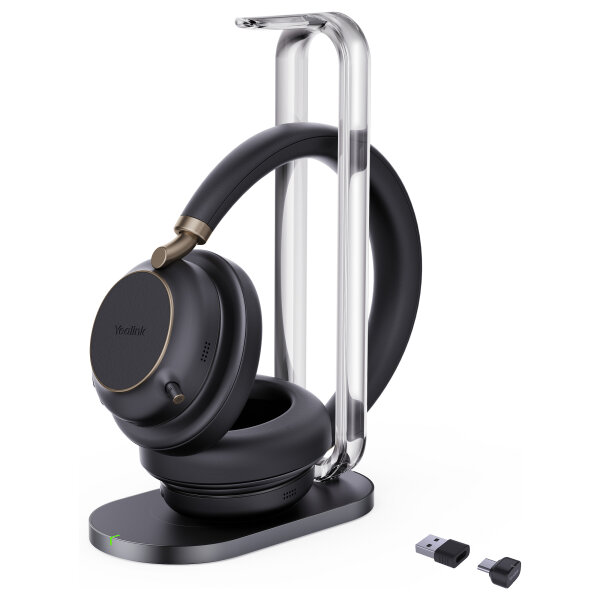 Yealink Bluetooth Headset BH76 Plus with Charging Stand Teams Black USB-C/A