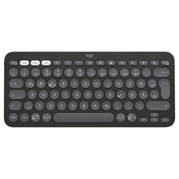 Logitech K380 Pebble Keys2 Bluetooth black QWERTZ DE