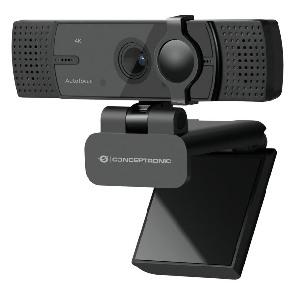 CONCEPTRONIC Webcam USB-A2.0/-C 80° 4K/30Hz UltraHD+Mikro sw