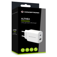 CONCEPTRONIC Ladegerät 2Port USB-C/-A 33WPD3.0/PPS ws