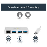 StarTech 3PT USB 3.0 HUB + GBE - USB-C