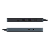D TARGUS HyperDrive Flex 8 Port USB-C Hub Black