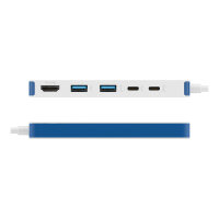 D TARGUS HyperDrive Flex 5 Port USB-C Hub Blue