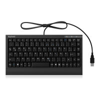 KeySonic ACK-595C+ (US) Mini SoftSkin PS/2-USB black
