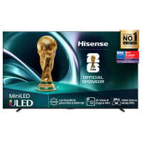 254,0cm/100" (3840x2160) Hisense 100U7NQ 16:9 Mini LED 144Hz HDMI USB WLAN Bluetooth HDR10+ Adaptive Speaker Black