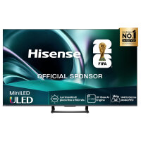 139,0cm/55" (3840x2160) Hisense 55U7NQ 16:9 Mini LED 144Hz HDMI USB WLAN Bluetooth HDR10+ Adaptive Speaker Black