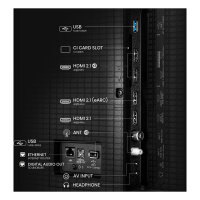 126,0cm/50" (3840x2160) Hisense 50U7Q 16:9 Mini LED 144Hz HDMI USB WLAN Bluetooth HDR10+ Adaptive Speaker Black