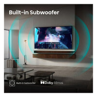 126,0cm/50" (3840x2160) Hisense 50U7Q 16:9 Mini LED 144Hz HDMI USB WLAN Bluetooth HDR10+ Adaptive Speaker Black