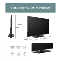164,0cm/65" (3840x2160) Panasonic TB-65W61AEZ 16:9 LED 60Hz HDMI USB WLAN Bluetooth HDR10 Speaker Black