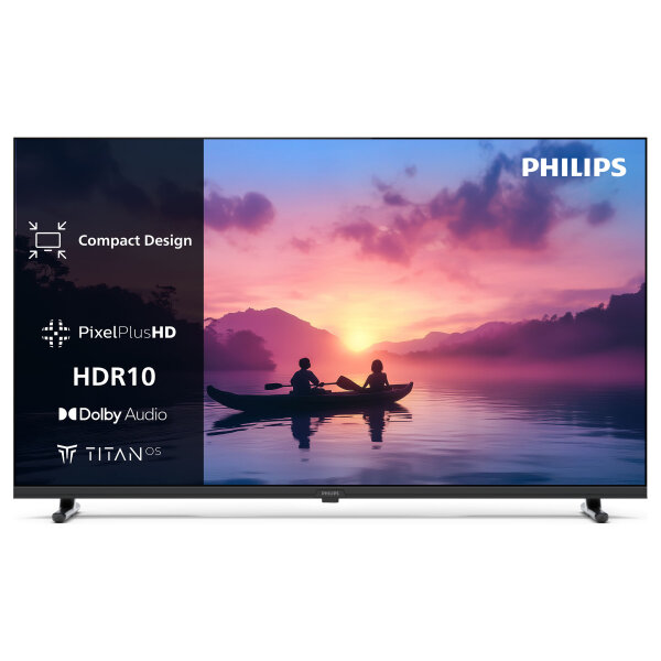 60,0cm/24" (1366x768) Philips 24PHS6000/12 16:9 LED 50Hz HDMI USB WLAN Triple Tuner HDR10 Speaker Black