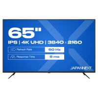 164,0cm/65" (3840x2160) JAPANNEXT JN-IPS650UHD60F 16:9 IPS 60Hz HDMI USB WLAN Speaker Black
