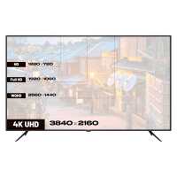 164,0cm/65" (3840x2160) JAPANNEXT JN-IPS650UHD60F 16:9 IPS 60Hz HDMI USB WLAN Speaker Black