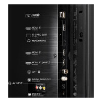 146cm/58" (3840x2160) Hisense 58E77Q 16:9 QLED 8ms 60Hz 3x HDMI 2x USB LAN WLAN Triple-Tuner HDR10+ Dolby Vision Alexa VIDAA Black